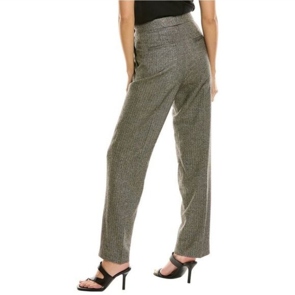 Zadig & Voltaire Phoebe Lurex Herringbone Tweed Pants In Gris - Picture 3 of 9